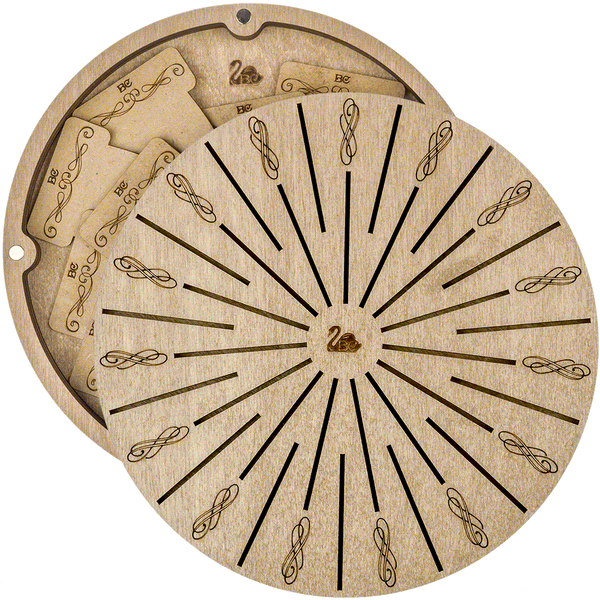 Bobbin Organizer Box &ndash; &ldquo;Light Round&rdquo; + 32 bobbins FLZB(N)-057