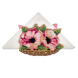 Wooden Bead Embroidery Kit &ndash; &ldquo;Napkin Holder &ndash; Pink Poppies&rdquo; FLK-247 FLK-247 photo 3