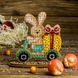 Wooden Bead Embroidery Kit &ndash; &ldquo;Bunny On Scooter&rdquo; FLK-428 FLK-428 photo 1