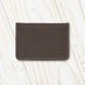 Faux Leather Embroidery Blank &ndash; &ldquo;ID Card Cover&rdquo; FLBE(BB)-032 Walnut FLBE(BB)-032 photo 1