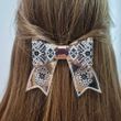 Faux Leather Thread Embroidery Kit &ndash; &ldquo;Hair Clip &ndash; Light and Shadow&rdquo; FLHL-101 Rose Gold