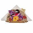 Wooden Bead Embroidery Kit &ndash; &ldquo;Napkin Holder &ndash; Bird On Branch&rdquo; FLK-248 FLK-248 photo 7