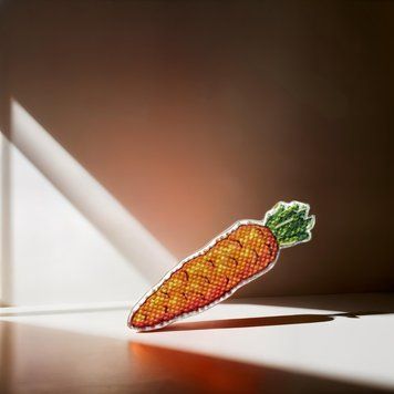 Plastic Cross-Stitch Kit &ndash; "Carrot" (Double-Sided) FLX-062