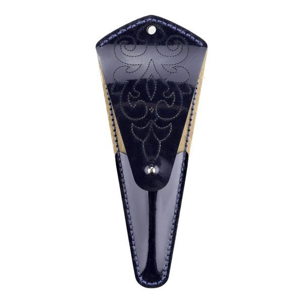 Faux Leather Embroidery Blank "Scissors Case" FLBE(BB)-081 Blue