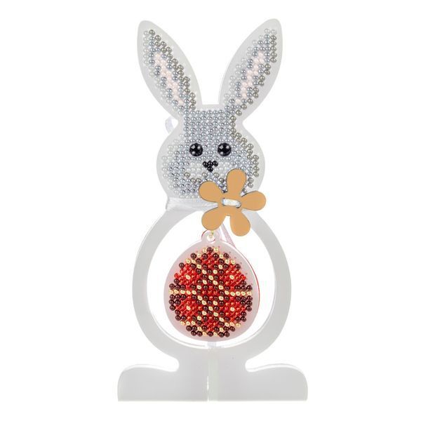 Bead Embroidery Kit (Plastic Base) &ndash; &ldquo;Loving Bunny&rdquo; FLPL-114