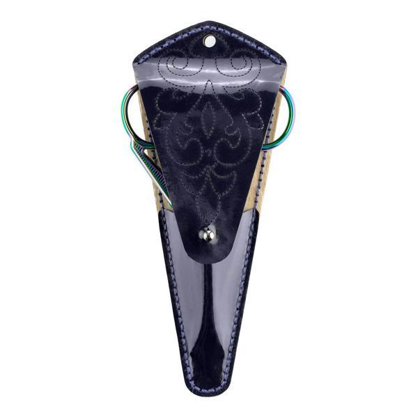 Faux Leather Embroidery Blank "Scissors Case" FLBE(BB)-081 Blue