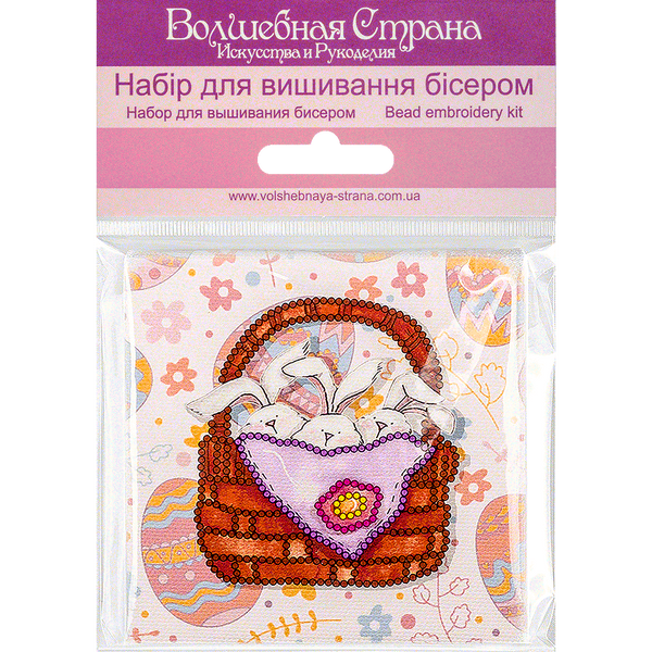 Bead embroidery magnet FLA-097