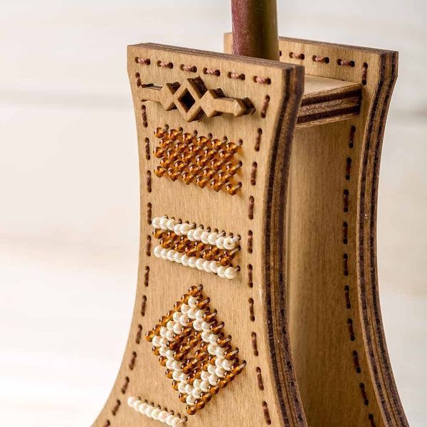 Wooden Bead Embroidery Kit &ndash; &ldquo;Star Code&rdquo; (Double-Sided Vase) FLK-348