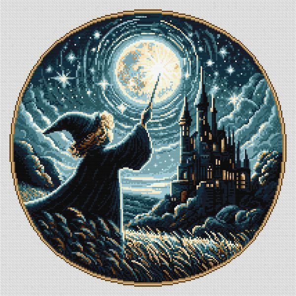 Cross-Stitch Pattern &ndash; "Moonlight Magic" WLP-068