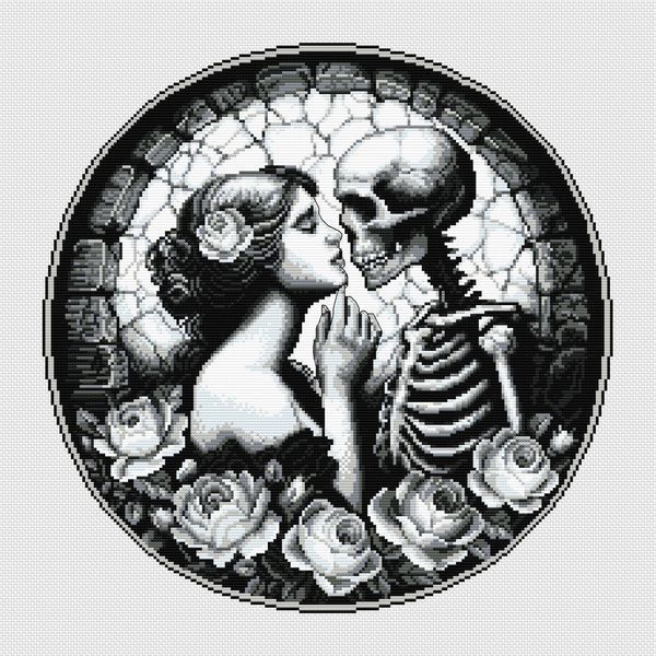 Cross-Stitch Pattern &ndash; "Eternal Love" WLP-025
