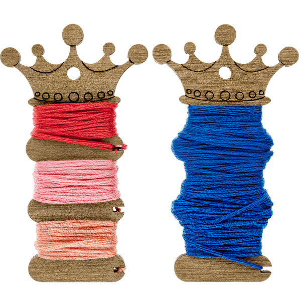 Floss Bobbins &ndash; &ldquo;Crown&rdquo; FLC-073(S) (10 pcs)