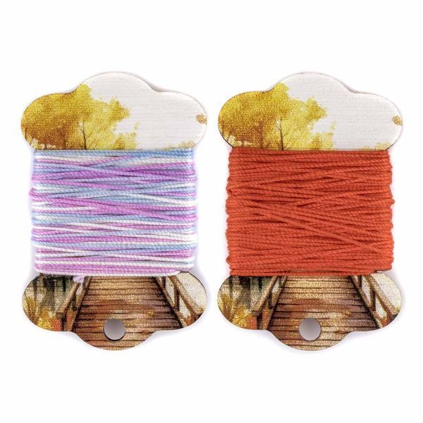 Floss Bobbins &ndash; &ldquo;Autumn Bridge&rdquo; FLC-124(S) (6 pcs)