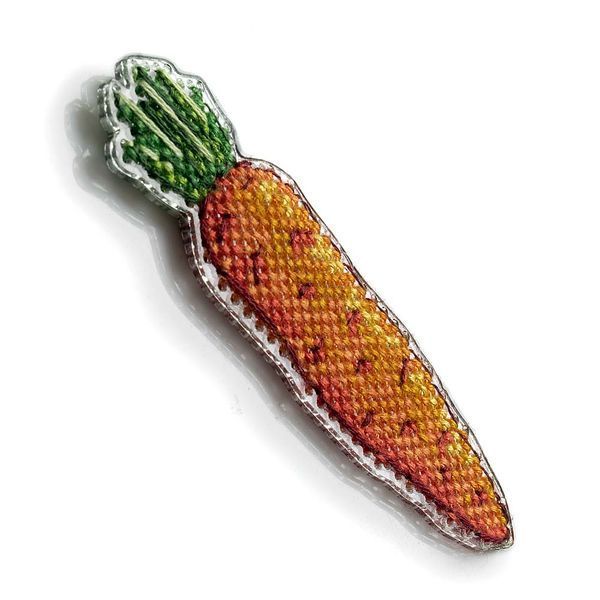 Plastic Cross-Stitch Kit &ndash; "Carrot" (Double-Sided) FLX-062
