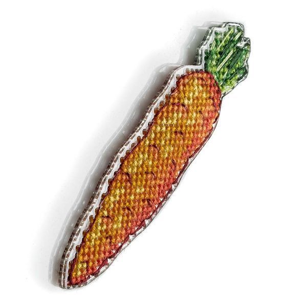 Plastic Cross-Stitch Kit &ndash; "Carrot" (Double-Sided) FLX-062