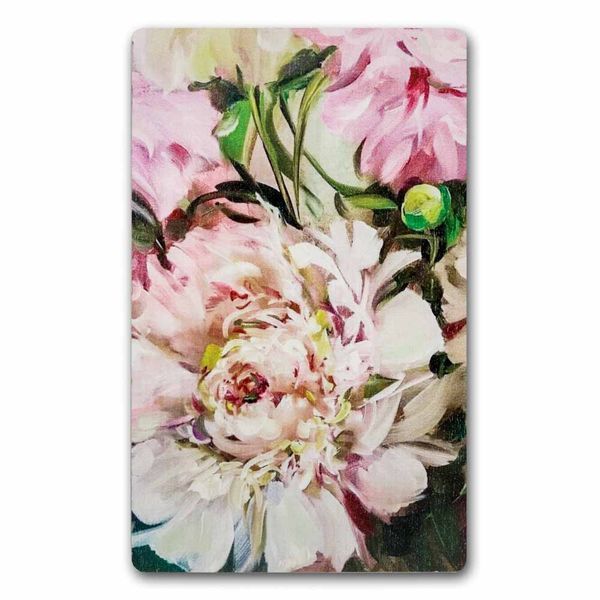 Bead Organizer With Wooden Lid &ndash; &ldquo;Peonies, Rectangular&rdquo; FLZB-203