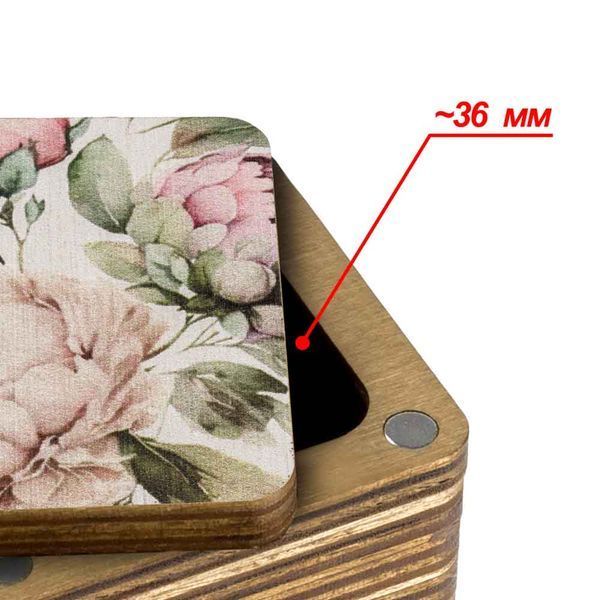 Thread Catcher Square &ndash; &ldquo;Peonies&rdquo; FLZB(N)-107