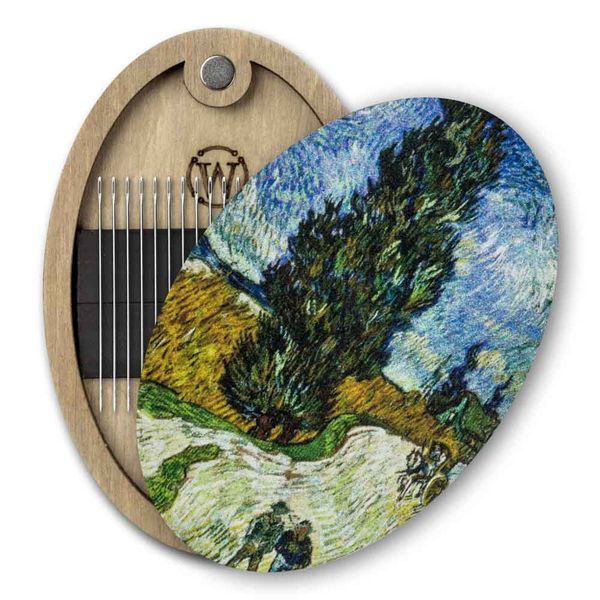Magnetic Needle Case Oval &ndash; &ldquo;Cypress Road with Star&rdquo; FLZB(N)-152