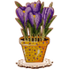 Wooden Bead Embroidery Kit &ndash; &ldquo;Crocuses&rdquo; FLK-197 FLK-197 photo 2