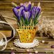 Wooden Bead Embroidery Kit &ndash; &ldquo;Crocuses&rdquo; FLK-197 FLK-197 photo 1