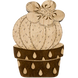 Wooden-Lid Bead Organizer &ndash; &ldquo;Potted Cactus&rdquo; FLZB-098 FLZB-098 photo 3