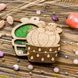 Wooden-Lid Bead Organizer &ndash; &ldquo;Potted Cactus&rdquo; FLZB-098 FLZB-098 photo 1