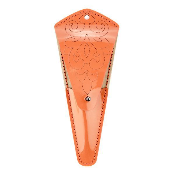 Faux Leather Embroidery Blank "Scissors Case" FLBE(BB)-082 Orange
