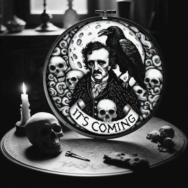 Cross-Stitch Pattern &ndash; "The Raven&rsquo;s Call" WLP-035