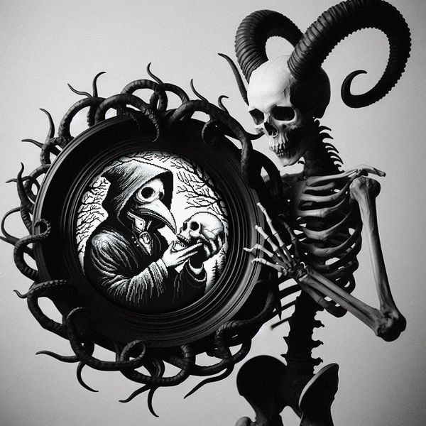 Cross-Stitch Pattern &ndash; "Talking to Darkness" WLP-026