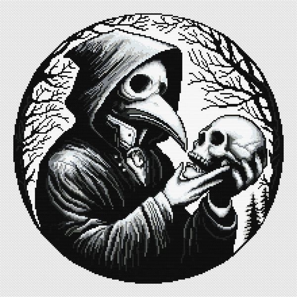 Cross-Stitch Pattern &ndash; "Talking to Darkness" WLP-026