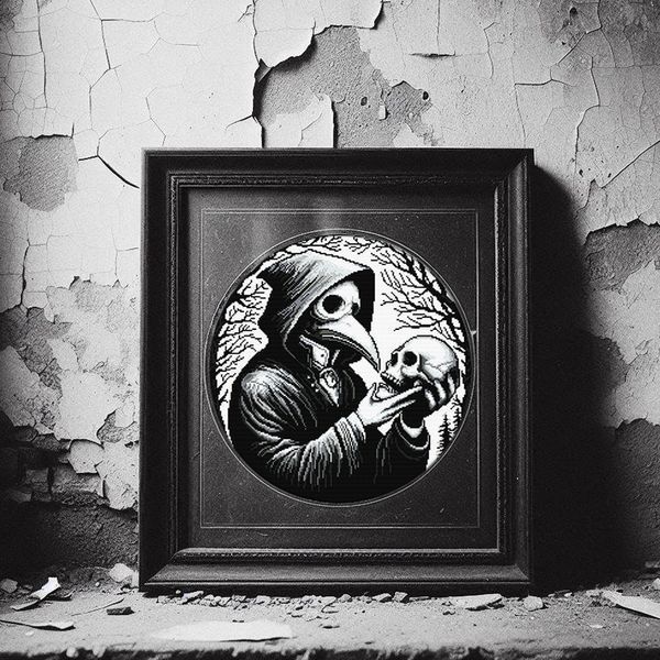 Cross-Stitch Pattern &ndash; "Talking to Darkness" WLP-026