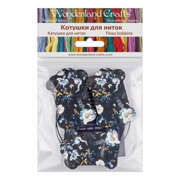 Floss Bobbins &ndash; &ldquo;Night Flowers&rdquo; FLC-125(S) (6 pcs)