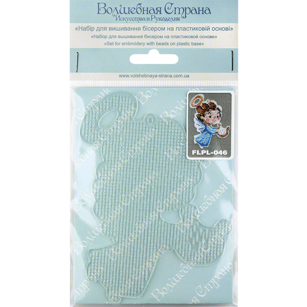 Bead Embroidery Kit (Plastic Base) &ndash; &ldquo;Christmas Ornament &ndash; Heavenly Angel&rdquo; FLPL-046