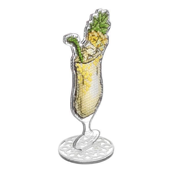 Plastic Cross-Stitch Kit &ndash; "Milkshake" (Double-Sided) FLX-035