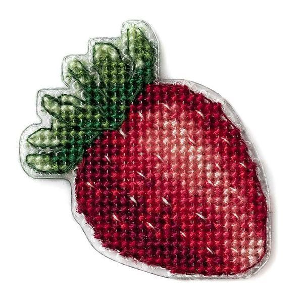 Plastic Cross-Stitch Kit &ndash; "Strawberry" (Double-Sided) FLX-063
