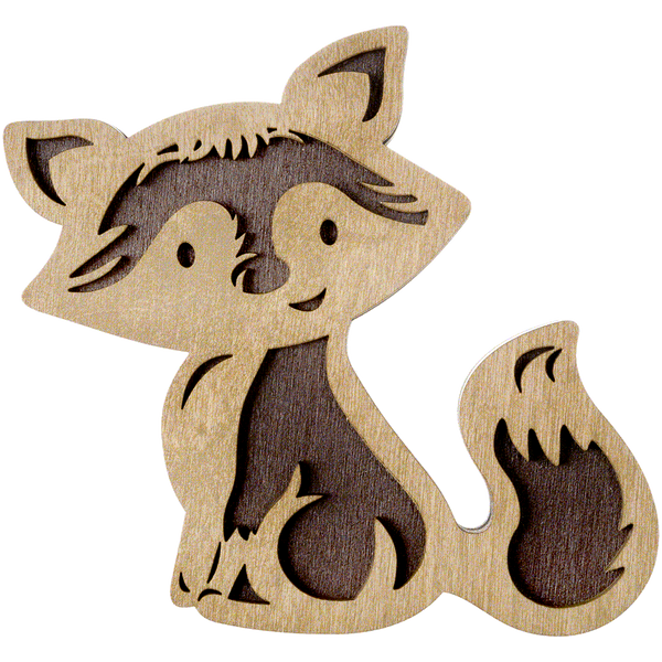 Wooden-Lid Bead Organizer &ndash; &ldquo;Little Fox&rdquo; FLZB-099