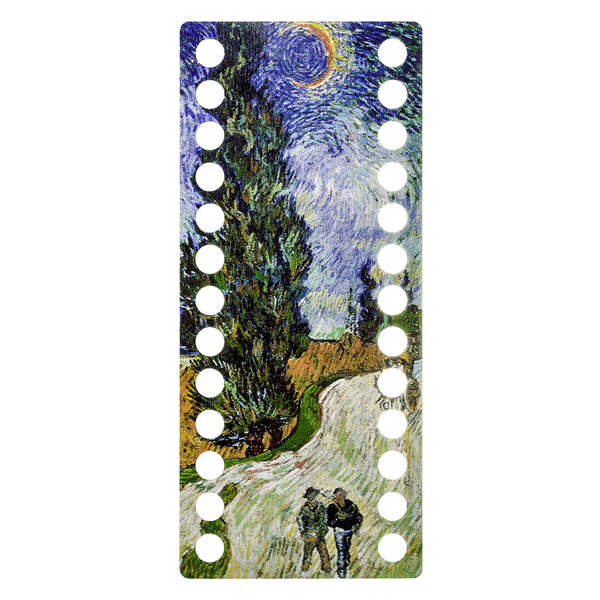 Floss Organizer &ndash; &ldquo;Cypress Road with Star, Narrow Rectangular&rdquo; FLZ(P)-032