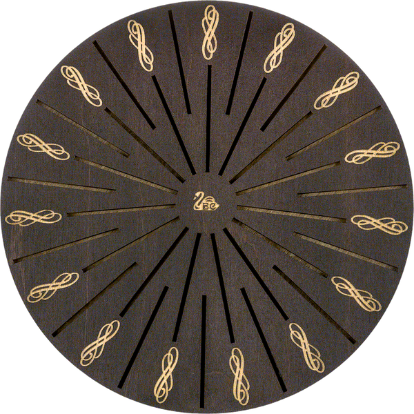 Bobbin Organizer Box &ndash; &ldquo;Dark Round&rdquo; + 32 bobbins FLZB(N)-059