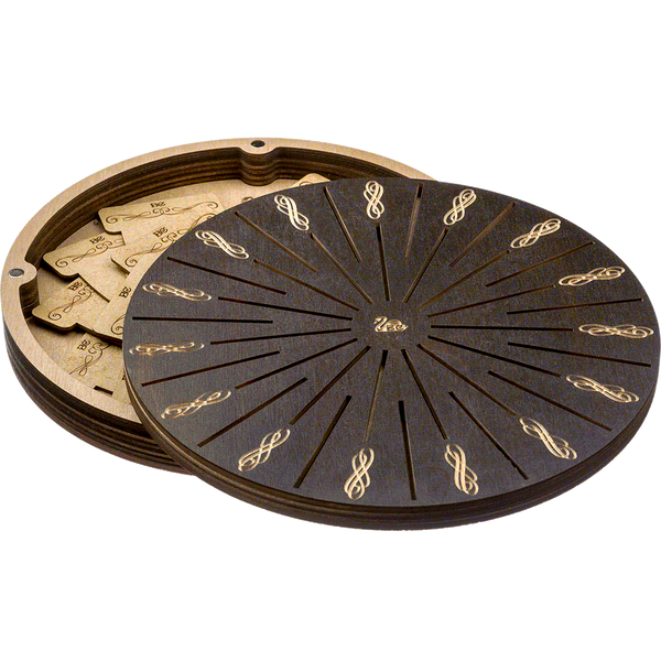 Bobbin Organizer Box &ndash; &ldquo;Dark Round&rdquo; + 32 bobbins FLZB(N)-059