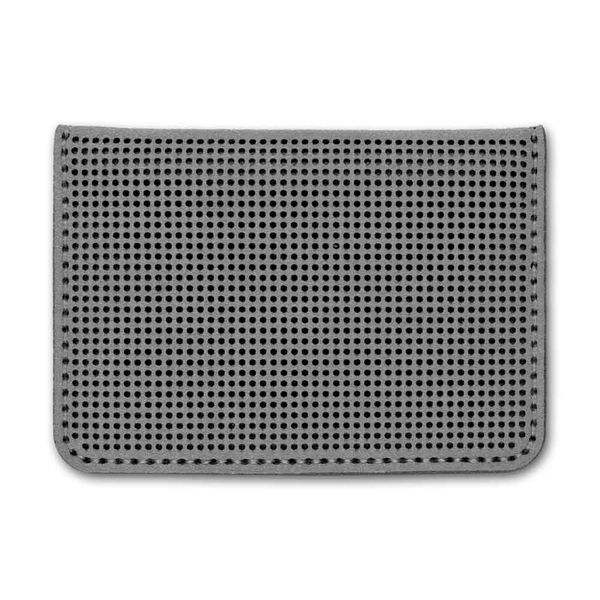 Faux Leather Embroidery Blank &ndash; &ldquo;ID Card Cover&rdquo; FLBE(BB)-034 Grey