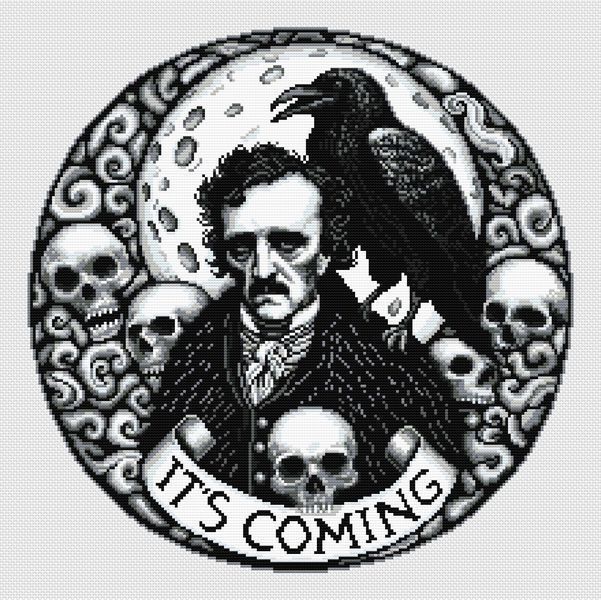 Cross-Stitch Pattern &ndash; "The Raven&rsquo;s Call" WLP-035