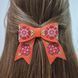 Faux Leather Thread Embroidery Kit &ndash; &ldquo;Hair Clip &ndash; Malva&rdquo; FLHL-102 Orange FLHL-102 photo 1