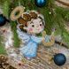 Bead Embroidery Kit (Plastic Base) &ndash; &ldquo;Christmas Ornament &ndash; Heavenly Angel&rdquo; FLPL-046 FLPL-046 photo 1