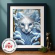 Cross-Stitch Pattern &ndash; "White Shadow" WLP-069