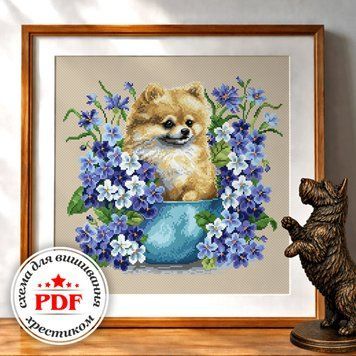 Cross-Stitch Pattern &ndash; "Floral Tenderness" WLP-101