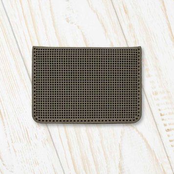 Faux Leather Embroidery Blank – “ID Card Cover” FLBE(BB)-035 Khaki