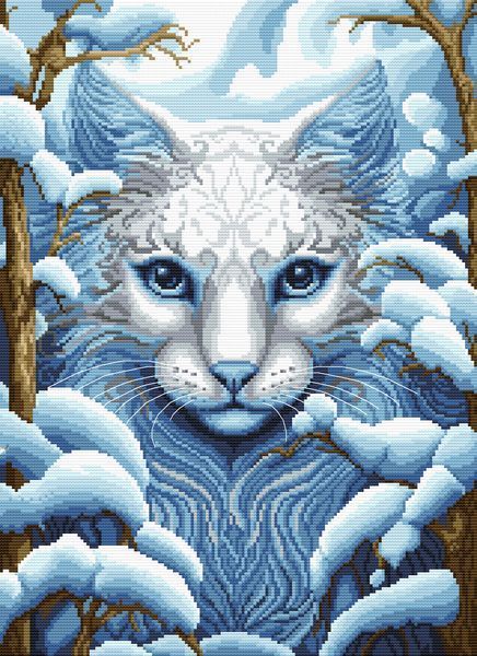 Cross-Stitch Pattern &ndash; "White Shadow" WLP-069