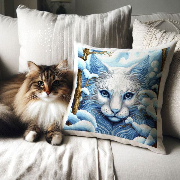 Cross-Stitch Pattern &ndash; "White Shadow" WLP-069