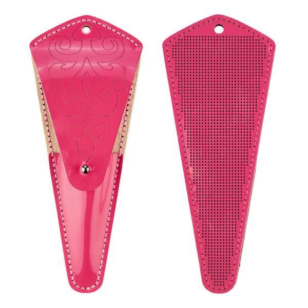 Faux Leather Embroidery Blank "Scissors Case" FLBE(BB)-083 Fuchsia