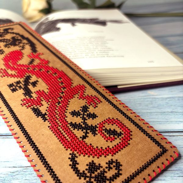 Craft Cardboard Embroidery Kit &ndash; &ldquo;Bookmark &ndash; Salamandra&rdquo; WLZ-012