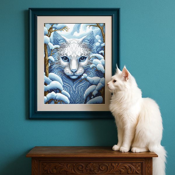 Cross-Stitch Pattern &ndash; "White Shadow" WLP-069